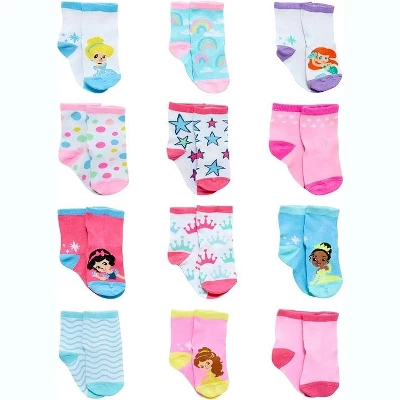 Disney Baby Girl 12 Pack Socks, Newborn Essentials For Girls (0-24M) 9 Disney Baby Girl 12 Pack Socks, Newborn Essentials For Girls (0-24M) - Image 9