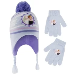 Disney Frozen Elsa And Anna Winter Hat And Kids Gloves Set, Little Girls Ages 4-7 -Family Trends Shop GUEST 039e9618 785b 410b a109 5c534a91cb0f
