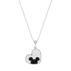 Disney Mickey Mouse Stainless Steel Crystal Heart Necklace, Official License -Family Trends Shop GUEST 03e32ea8 282a 4812 9e7c d0c338770e4d