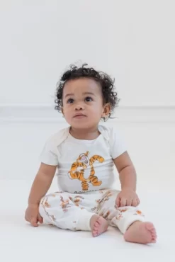 Disney Winnie The Pooh Tigger Cuddly Snap Bodysuits And Pants Newborn To Infant
