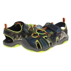 Disney Pixar Toy Story Woody Buzz Summer Sandals With Lights - Beach Pool Water Open Toe Slides Adjustable - Green Navy (Toddler / Little Kid) -Family Trends Shop GUEST 04d8ba5c 181d 4b74 b1de bc358996b358