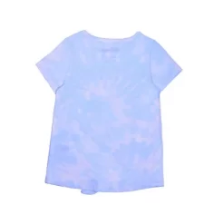 Girl's Disney Princess Cinderella Tie Dye Bow Front Graphic Tee Shirt For Kids