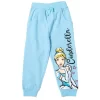 Disney Princess Cinderella Belle Jasmine Moana Rapunzel Ariel Girls Fleece 3 Pack Pants Toddler To Big Kid