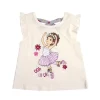 Disney Girl's 3-Pack Fancy Nancy Short Set With Tee, Tank Top And Print Shorts For Toddlers