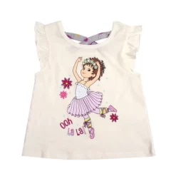 Disney Girl's 3-Pack Fancy Nancy Short Set With Tee, Tank Top And Print Shorts For Toddlers