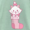Disney Girl's Aristocats Marie Christmas Stocking T-Shirt