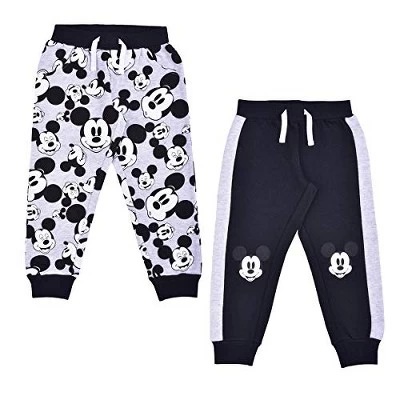 Disney Boy's Mickey Mouse Graphic Print Jogger Pants With Drawstring Waistband, 2 Piece Set For Kids 4 Disney Boy's Mickey Mouse Graphic Print Jogger Pants With Drawstring Waistband, 2 Piece Set For Kids - Image 4