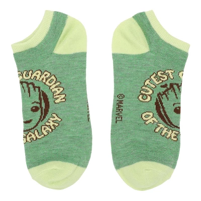 Disney I Am Groot Mischief Mayhem Cuteness 5-Pair Women's Ankle Socks 5 Disney I Am Groot Mischief Mayhem Cuteness 5-Pair Women's Ankle Socks - Image 5