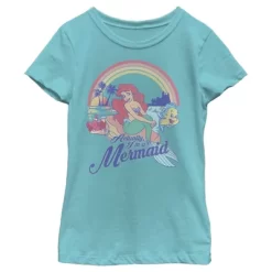 Disney Girl's The Little Mermaid Ariel Actually I'm A Mermaid Rainbow T-Shirt 5 Disney Girl's The Little Mermaid Ariel Actually I'm A Mermaid Rainbow T-Shirt -Family Trends Shop GUEST 0d898b22 a913 4eb8 b178 42dc9ea867bd
