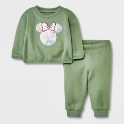 Baby Girls' Disney Mickey Mouse & Friends Solid Top And Bottom Set - Green -Family Trends Shop GUEST 0ed9f758 cdee 4057 b203 5c79ed7a3afe