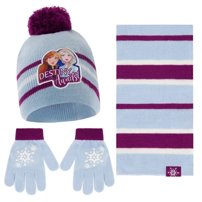 Disney Frozen Elsa & Anna Winter Scarf And Mittens Or Gloves, Kids Ages 2-7 4 Disney Frozen Elsa & Anna Winter Scarf And Mittens Or Gloves, Kids Ages 2-7 - Image 4