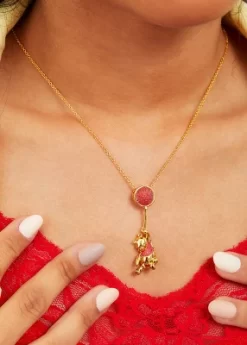 Disney Classics Winnie The Pooh Gold Plated Swinging Balloon Necklace, 18"