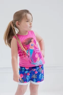 Disney Princess Ariel Girls Tank Top And Active Retro Dolphin Shorts Toddler To Big Kid -Family Trends Shop GUEST 11ca9360 15b2 4c8d 8165 fc8c0bb81d66