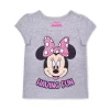 Disney Girls 3-Pack Minnie Mouse Having Fun Graphic Shirt, Zip Up Hoodie And Legging Pant Set For Infant