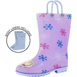 Disney Frozen Anna & Elsa Girl's Rain Boots With Soft Removable Liner, Kids (1-8 Years) -Family Trends Shop GUEST 12e64fe7 d17b 453c 8c48 a4d52d2cb7ef