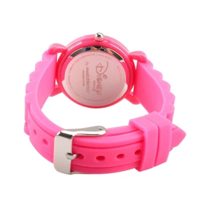 Girls' Disney Minnie Mouse Pink Plastic Time Teacher Watch - Pink 2 Girls' Disney Minnie Mouse Pink Plastic Time Teacher Watch - Pink - Image 2