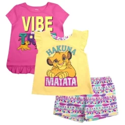 Disney Girl's 3-Pack Fancy Nancy Short Set With Tee, Tank Top And Print Shorts For Toddlers -Family Trends Shop GUEST 14b10ea9 22c1 4a00 adb3 5b07aed79c97