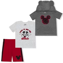 Disney Boy's There Is Only One Mickey Mouse Graphic Tee, 3D Hooded Shirt And Casual Short Set For Toddler -Family Trends Shop GUEST 16037443 ac07 4c61 91ff 7fd62fb2af96