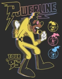 Disney Women's A Goofy Movie Powerline Tour '95 T-Shirt