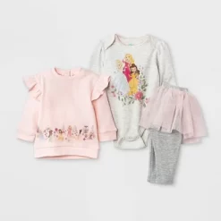Baby Girls' 3pc Disney Princess Fleece Pullover And Tutu Leggings Set - Light Pink -Family Trends Shop GUEST 19780a62 7122 48e9 a31b 43d21ef19358