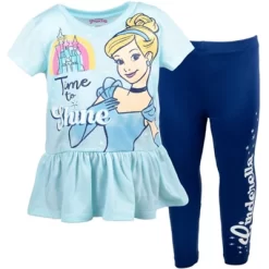 Disney Princess Moana Frozen Little Mermaid Rapunzel Jasmine Belle Girls T-Shirt And Leggings Outfit Set Toddler To Big Kid -Family Trends Shop GUEST 19f6a99f 5320 436b a362 3fd7ea251b4d