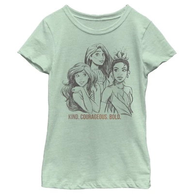 Girl's Disney Sketch Portraits T-Shirt 3 Girl's Disney Sketch Portraits T-Shirt - Image 3
