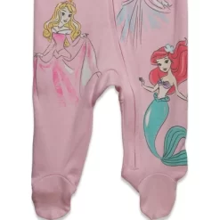 Disney Princess Ariel Cinderella Aurora Baby Girls 2 Pack Zip Up Sleep N' Play Coveralls Newborn To Infant -Family Trends Shop GUEST 1b54606a 9651 421f acb5 c058111908f3