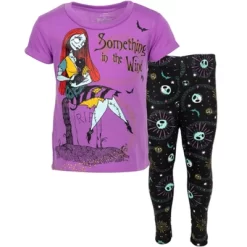 Disney Nightmare Before Christmas Sally Jack Skellington Girls T-Shirt And Leggings Outfit Set Toddler To Little Kid -Family Trends Shop GUEST 1baabf50 de45 4d91 883e 38e9051cdd0d