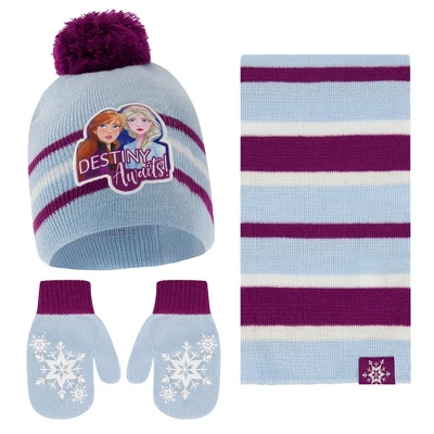 Disney Frozen Elsa & Anna Winter Scarf And Mittens Or Gloves, Kids Ages 2-7 2 Disney Frozen Elsa & Anna Winter Scarf And Mittens Or Gloves, Kids Ages 2-7 - Image 2