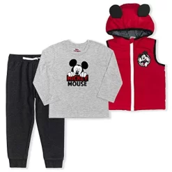 Disney Boy's 3-Pack Mickey Mouse Long Sleeve Graphic Tee, 3D Hoodie Vest And Jogger Pant Set For Toddler 7 Disney Boy's 3-Pack Mickey Mouse Long Sleeve Graphic Tee, 3D Hoodie Vest And Jogger Pant Set For Toddler -Family Trends Shop GUEST 1e4c1162 739c 488d 80e3 dc74243aa07f