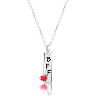 Disney Princess BFF Silver Plated Best Friends Necklaces, Pendant Friendship Necklaces - Set Of 2 2 Disney Princess BFF Silver Plated Best Friends Necklaces, Pendant Friendship Necklaces - Set Of 2 - Image 2
