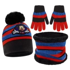 Disney Mickey Mouse Boy's Toddler Winter Hat, Scarf & Mittens/Gloves Set, Kids Ages 4-7 -Family Trends Shop GUEST 1eaeb91e 7b3b 4fd2 bc05 8cfc6b6f3fdd