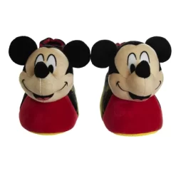 Disney Mickey Mouse 3D Slippers - Kids Cozy Plush Fuzzy Lightweight Warm Comfort Soft House Shoes - Mickey Red/black (size 5-12 Toddler - Little Kid) -Family Trends Shop GUEST 214acf37 2f1e 4b4f 8f92 0a5731858aac