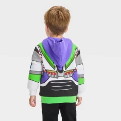 Toddler Boys' Disney Toy Story Printed Zip-Up Sweatshirt - White
