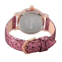 Women's Disney Princess Belle Rose Gold Vintage Alloy Watch- Purple