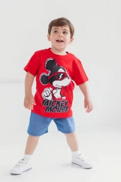 Disney Mickey Mouse Baby T-Shirt And Shorts Outfit Set Infant