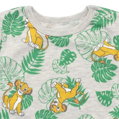 Disney Lion King Simba Timon Pumbaa Baby French Terry Short Overalls T-Shirt And Hat 3 Piece Outfit Set Newborn To Infant 7 Disney Lion King Simba Timon Pumbaa Baby French Terry Short Overalls T-Shirt And Hat 3 Piece Outfit Set Newborn To Infant - Image 7