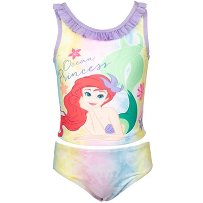 Disney Princesses,Princess Ariel Girls Tankini Top And Bikini Bottom Swim Set Little Kid To Big Kid 11 Disney Princesses,Princess Ariel Girls Tankini Top And Bikini Bottom Swim Set Little Kid To Big Kid - Image 11