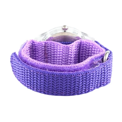 Girls' Disney Princess Tiana Clear Plastic Time Teacher Watch - Purple 2 Girls' Disney Princess Tiana Clear Plastic Time Teacher Watch - Purple - Image 2