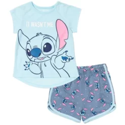 Disney Minnie Mouse Lilo & Stitch Descendants Evie Uma Girls T-Shirt And French Terry Shorts Outfit Set Toddler To Big Kid -Family Trends Shop GUEST 27d19a2e 5d41 4979 9353 6d2a42934ab7