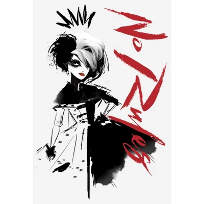 Disney Women's Cruella No Rules Fashion Sketch T-Shirt 1 Disney Women's Cruella No Rules Fashion Sketch T-Shirt