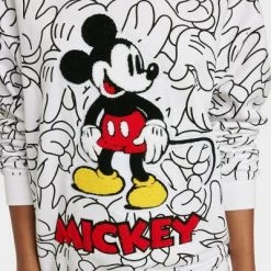 Women's Disney 100 Mickey Sketch Graphic Sweatshirt - White -Family Trends Shop GUEST 29763c1e 18d0 4dd9 bb2d 956ffa36a7f9