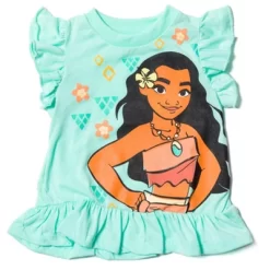 Disney Lion King Toy Story Moana Simba Nala Jessie Woody Girls T-Shirt & Bike Shorts Outfit Set Infant To Little Kid