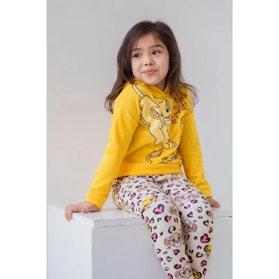 Disney Lion King Simba Baby Girls Fleece Pullover Hoodie & Leggings 3 Disney Lion King Simba Baby Girls Fleece Pullover Hoodie & Leggings - Image 3