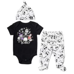 Disney Nightmare Before Christmas Zero Oogie Boogie Jack Skellington Baby Bodysuit Pants And Hat 3 Piece Outfit Set Newborn To Infant -Family Trends Shop GUEST 2ffa4e95 1a26 4653 b91d 9dd55e2fe59a