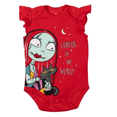 Disney Nightmare Before Christmas Jack Skellington Sally Baby Girls 5 Pack Bodysuits 2 Disney Nightmare Before Christmas Jack Skellington Sally Baby Girls 5 Pack Bodysuits - Image 2
