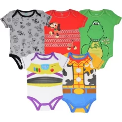Disney Pixar Toy Story Rex Slinky Dog Buzz Lightyear Baby 5 Pack Bodysuits Newborn To Infant -Family Trends Shop GUEST 36818ec6 7b2f 4910 8840 9ad95bcbbbc5