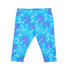 Girl's 2-Pack Disney Princess Ariel, The Little Mermaid Short Sleeve Graphic Tee And Floral Capri Legging Pants For Toddler
