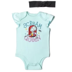 Disney Nightmare Before Christmas Zero Sally Jack Skellington Baby Girls Bodysuit Pants And Headband 3 Piece Outfit Set Newborn To Infant -Family Trends Shop GUEST 3935702b cc6a 450a 95dd c5db7e64b560