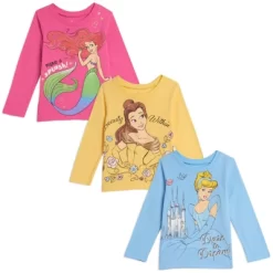 Disney Princess Cinderella Belle Ariel 3 Pack T-Shirts Multicolored -Family Trends Shop GUEST 3ae5c4ae 6216 4fec 8c37 e433d6de8281